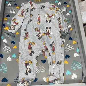 Disney Mickey Mouse baby pajamas 3-6 months